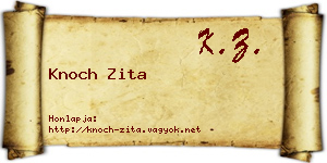 Knoch Zita névjegykártya